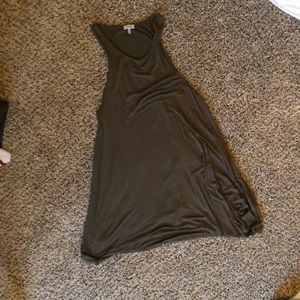 Olive Green Swing Dress